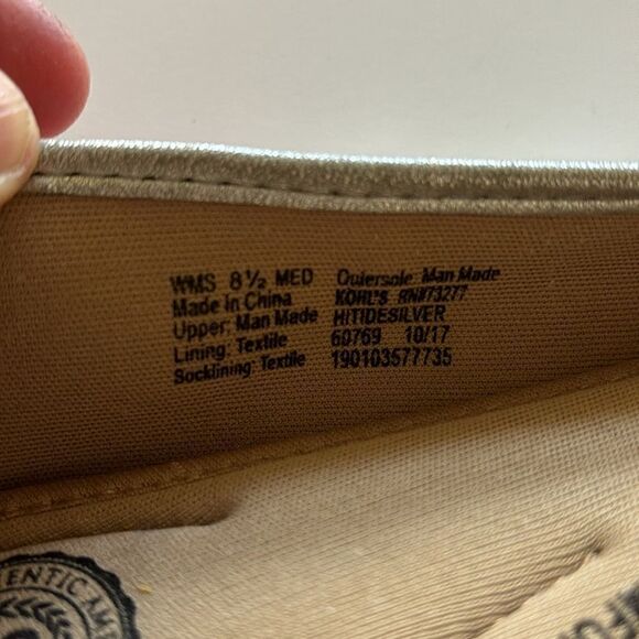 Kohl’s metallic silver Pointed Toe shoes‎ Ballet comfortable Flats size 8.5 - Picture 7 of 8